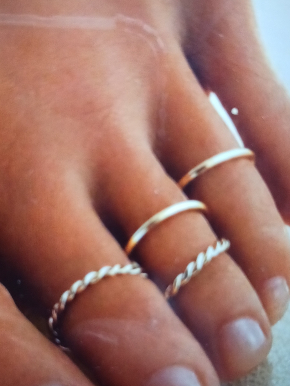 Silver Toe Rings Last Set